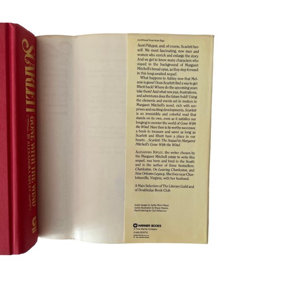 Vintage 1991 "Scarlett" Gone with the Wind- Hardcover- not used - Picture 11 of 14
